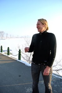 Sophie Schmidt in Pyongyang, in an image from her blog