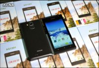 The Android-based AS1201 "Arirang" cell phone, reportedly produced by the May 11 Factory in Pyongyang.