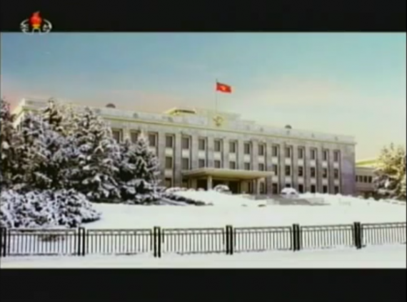 The still image used in Kim Jong Un's 2013 new year broadcast (KCTV screengrab)