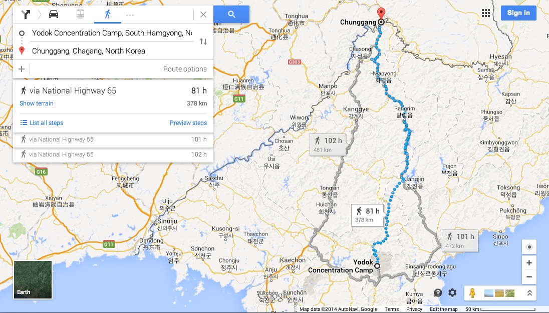 North Korea Driving Instructions Come To Google Maps