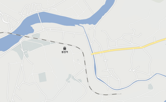 Kaechon Gulag and Bukchang Gulag as shown on Daum Maps on August 30, 2014.