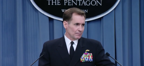 U.S. Department of Defense spokesman John Kirby speaks at a news conference on December 19, 2014. (Photo: DOD)