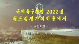 The introduction to a World Cup match on Korean Central Television